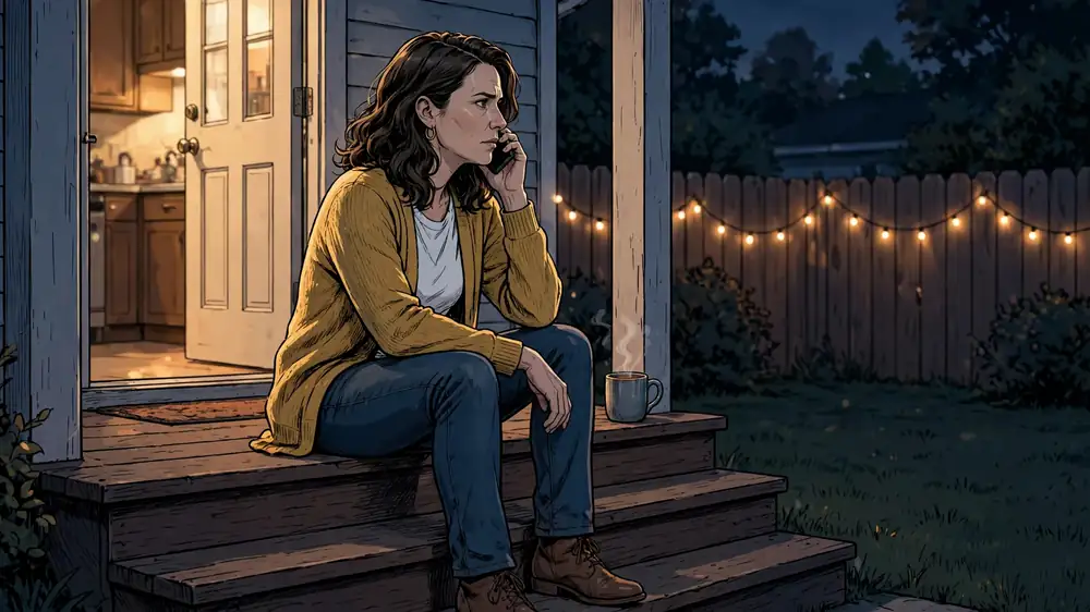 Scene from Chapter 4 of He Called Me Crazy. Then I Called Her Husband.