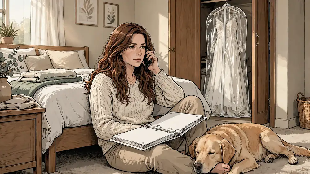 Scene from Chapter 4 of He Cheated Before Our Wedding. I Canceled Everything.