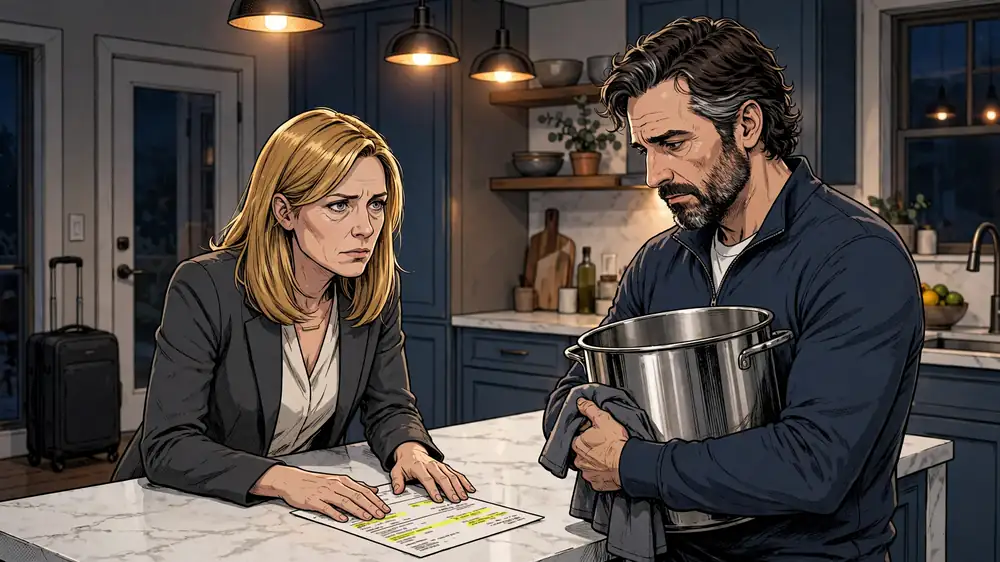 Scene from Chapter 1 of He Cheated. I Paid $400,000 To Leave.