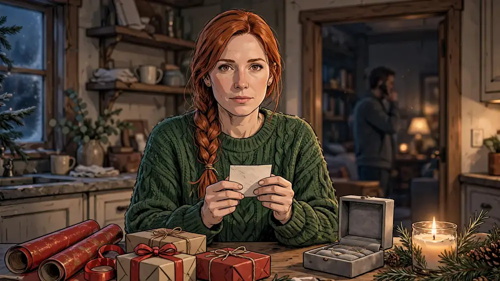 Scene from Chapter 1 of He Expected Christmas Dinner. I Had Divorce Papers.