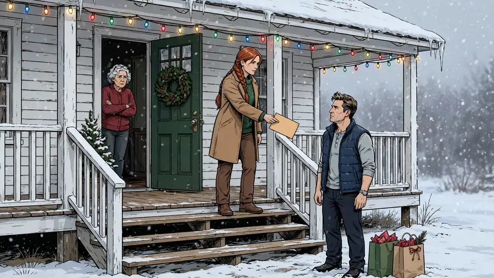 Scene from Chapter 5 of He Expected Christmas Dinner. I Had Divorce Papers.