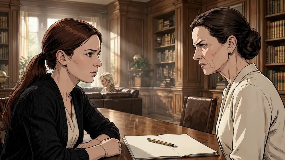 Scene from Chapter 4 of Her Comatose Husband Heard Everything