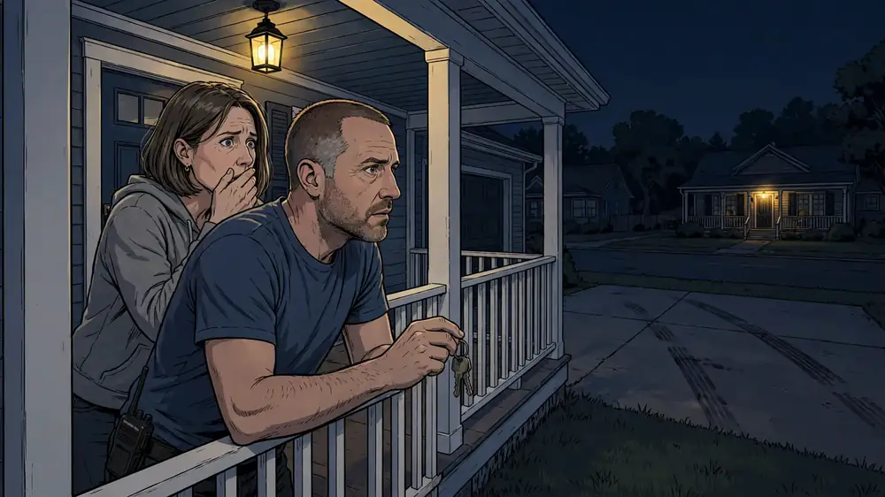 Scene from Chapter 1 of HOA Towed My Husband's Emergency Vehicle From Our Driveway