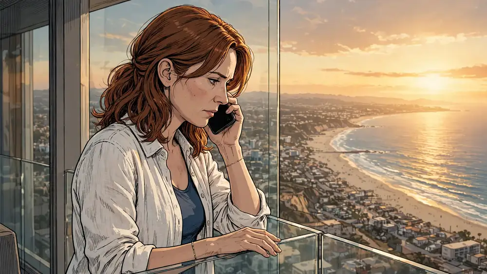 Scene from Chapter 3 of My Family Demanded My Oceanfront Suite Because I'm Single