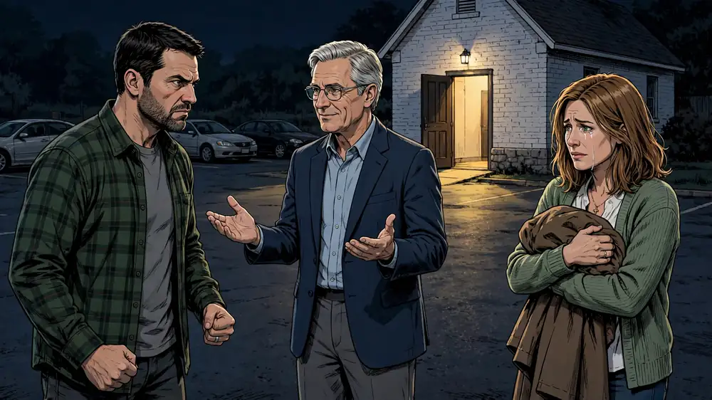 Scene from Chapter 1 of My Wife Cheated With Our Pastor.