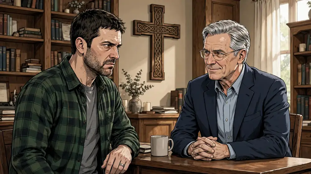 Scene from Chapter 3 of My Wife Cheated With Our Pastor.
