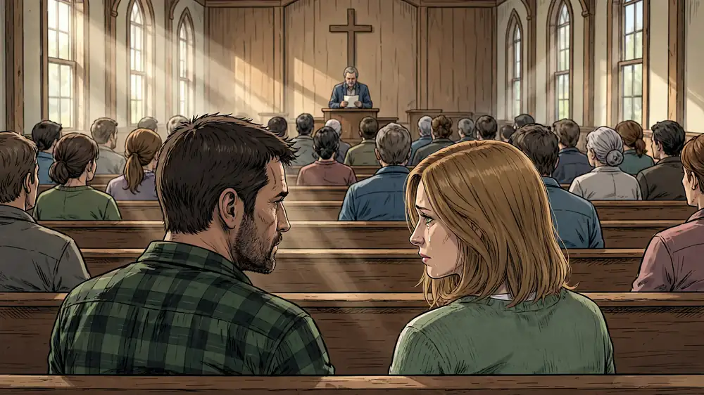 Scene from Chapter 5 of My Wife Cheated With Our Pastor.