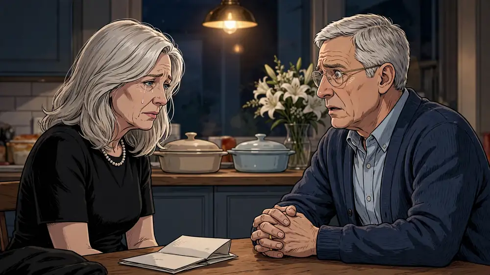 Scene from Chapter 1 of She Hid One Secret For 37 Years.