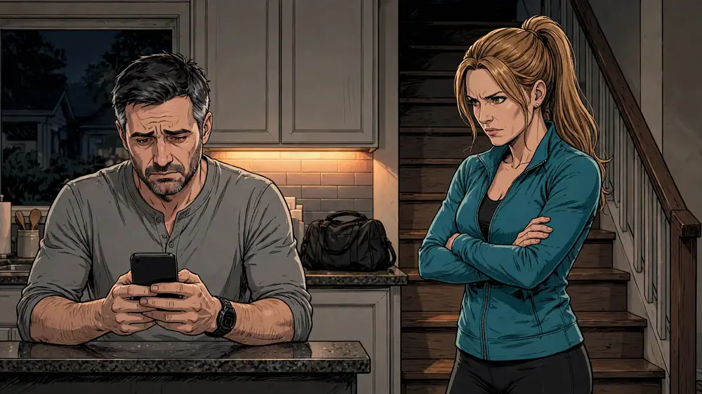 Scene from Chapter 1 of She Said They Were Friends.