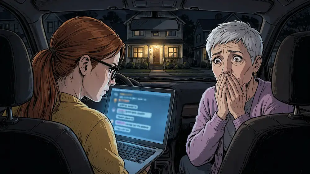 Scene from Chapter 2 of Sickness Didn't Break Our Vows. His Secret Trip Did.