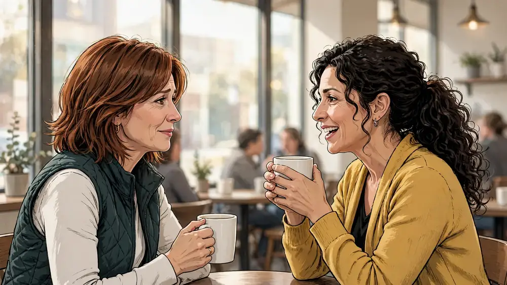 Scene from Chapter 3 of Twenty Years Married. One Hidden Daughter.
